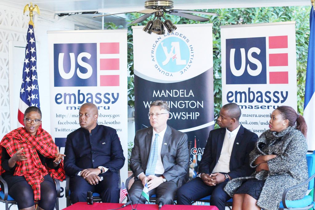 US Ambassador Matthew Harrington and the Mandela Washington Fellowship participants