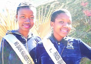 Miss Qoaling Highlanders  Moratoe Mochochoko with 1st princess Kananelo Moroho