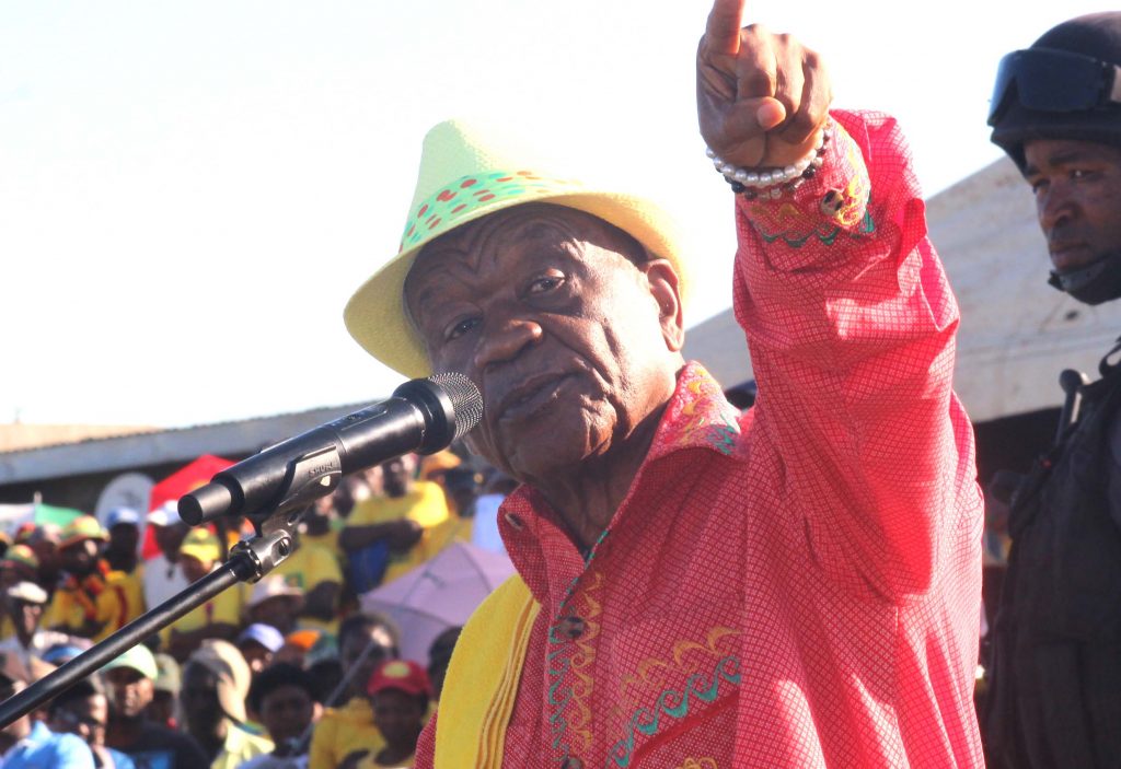 ABC Leader Thom Thabane Addresses the supporters at Ha-Abia during the first rally  after election 