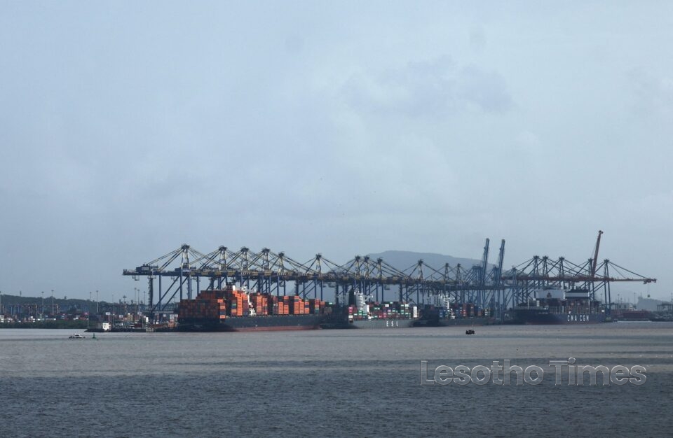 Shipping containers on a ship at Jawaharlal Nehru Port in Navi Mumbai, India. Photo: Reuters/Francis Mascarenhas.